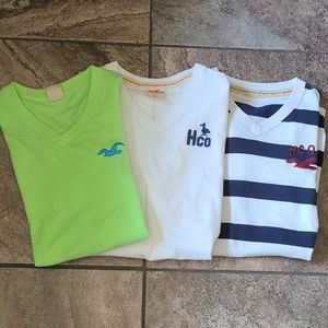 3 Hollister V necks